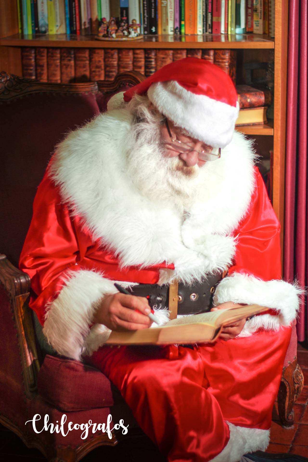 Viejito Pascuero con niña